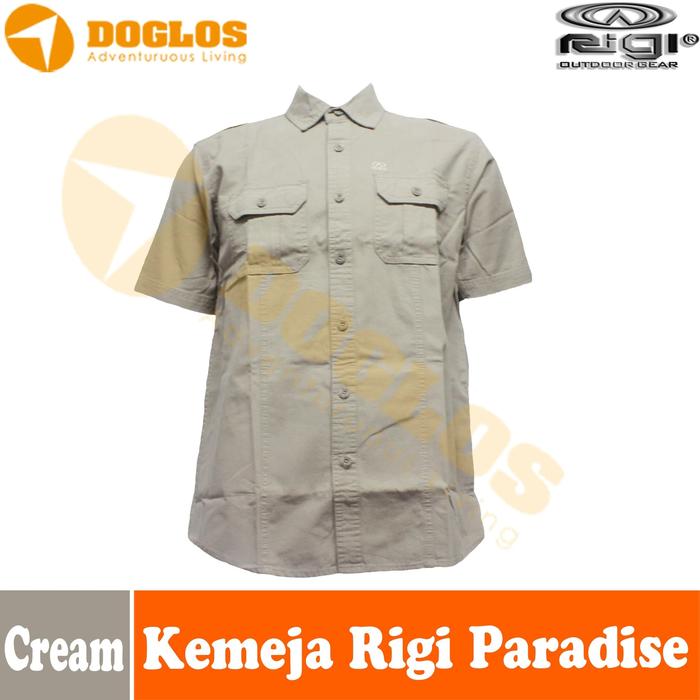 Gambar Kemeja Pendek Rigi Paradise Original Not Consina eiger rei Cream dari Toko Doglos undefined Tokopedia