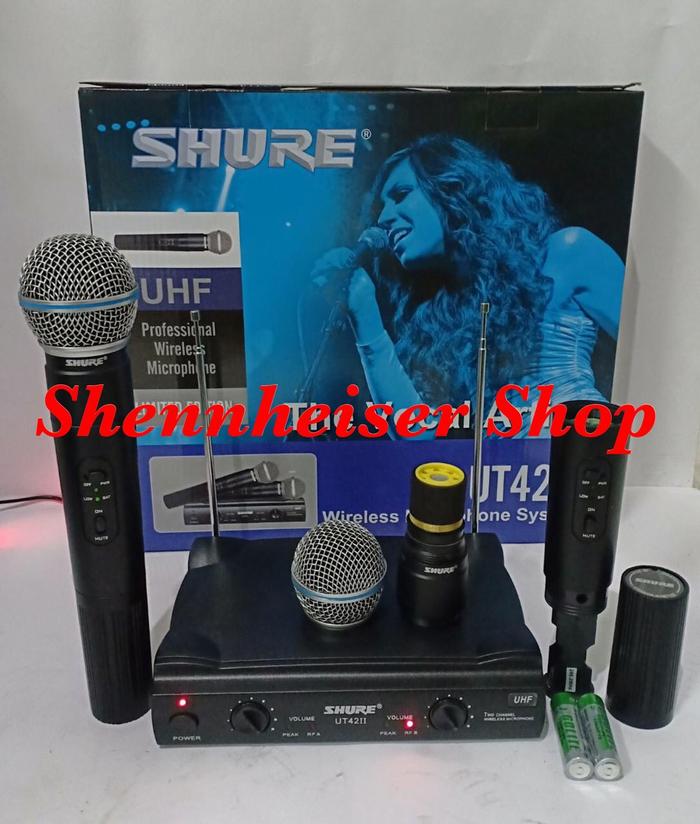 Gambar ORI Mic Wireless SHURE UT 42 II Grade A UHF Microphone dari Jusri Music undefined Tokopedia