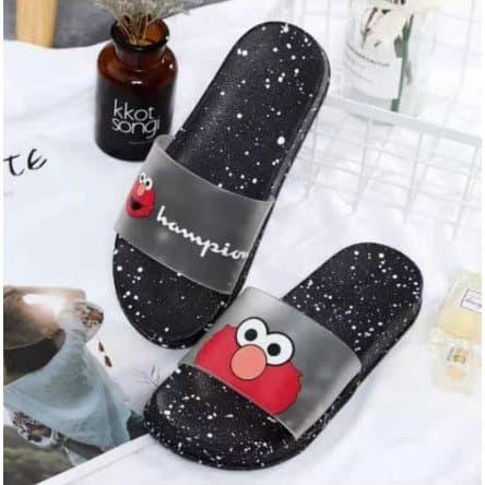 Jual sandal selop elmo jelly wanita sol hitam Hijau 38 Kab