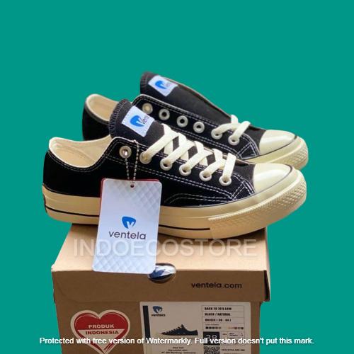 Gambar Sepatu ventela 70s Low 100% original - Hitam, 41 dari indoecostore undefined Tokopedia