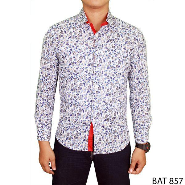 Gambar Kemeja Batik Pria Slim Fit Lengan Panjang - Warna A, M dari Gudang Fashion Id undefined Tokopedia