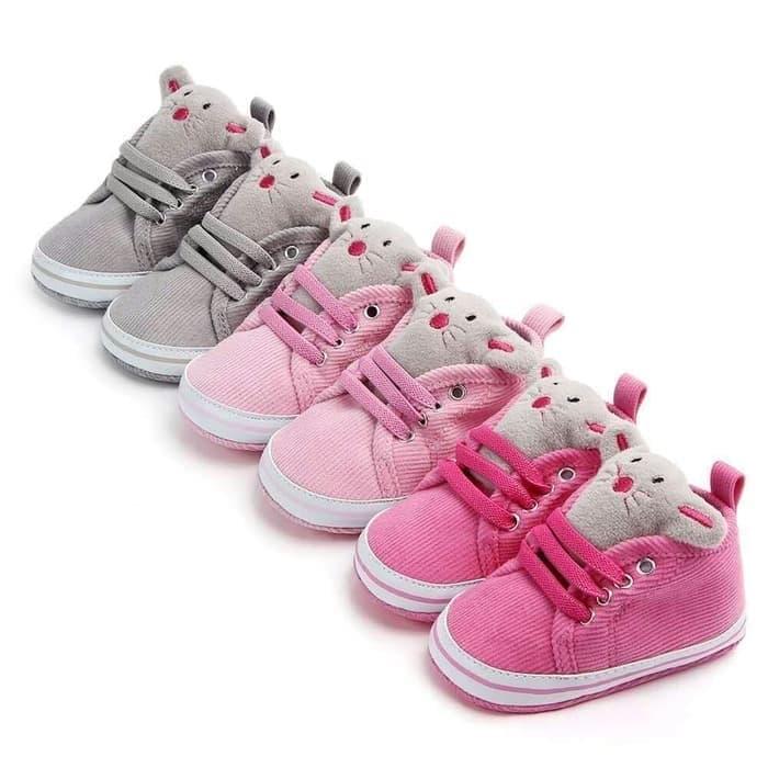 PW03 Prewalker TIKUS sepatu bayi perempuan baby girl shoes pink tua, 11