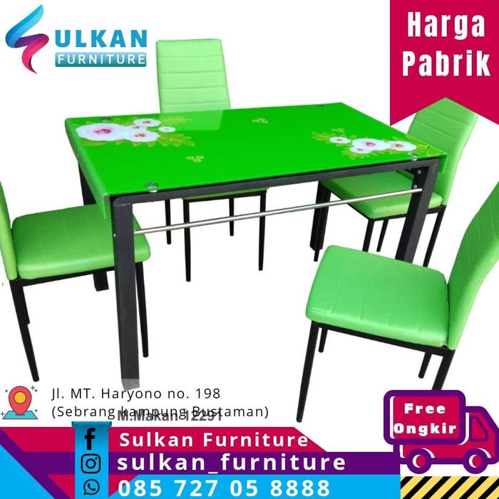 Gambar Meja Makan Kaca Minimalis dari Sulkan Furniture undefined Tokopedia