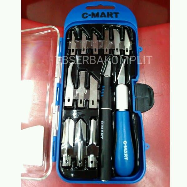 Cmart Hobby Knife Set 14 pc Pisau Ukir Cutter Pen Paper Cutting Tools di Tb  Sumber Hidup Tokopedia
