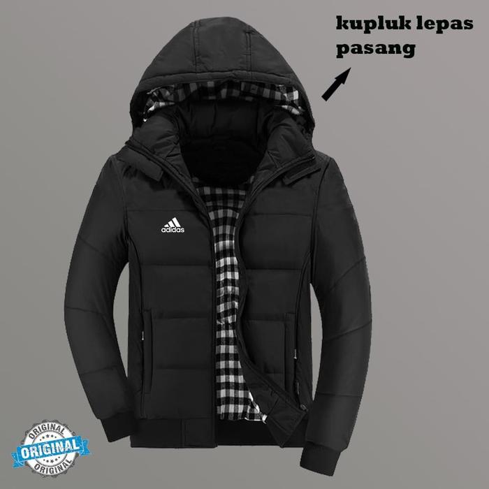 Jaket adidas original on sale kupluk