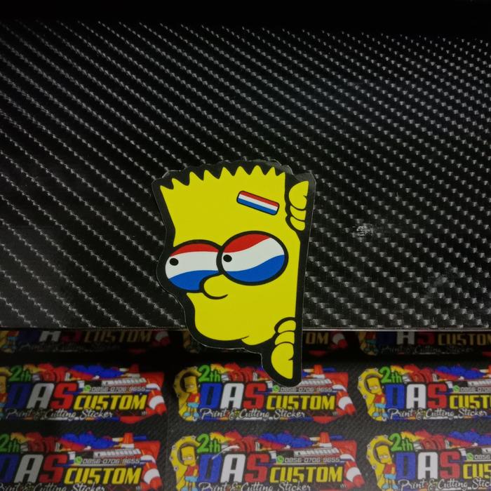 Jual Sticker Printing Simpsons Kiri 2 Kab Sidoarjo Das Custom Tokopedia