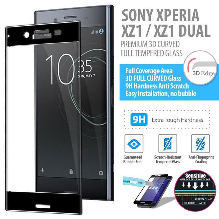 Jual Sony Xperia Xz1 Dual Xz1 Premium 3d Curved Full Tempered Glass Jakarta Barat Bungkusgan Tokopedia