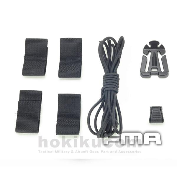 Gambar Tali karet Helm FMA Helmet Rubber Modified String Set - Hitam dari Hokikucom undefined Tokopedia