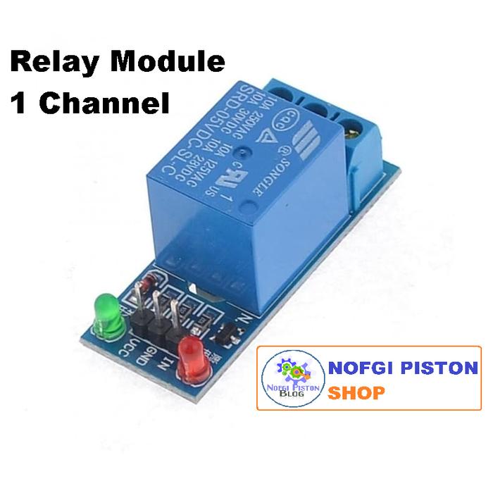 Gambar Relay Module 5V 1 Channel 10A 220V for Arduino Raspberry Pi ARM AVR dari Nofgi Piston Shop undefined Tokopedia