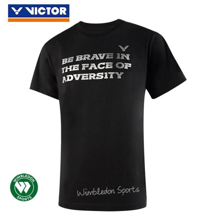 Gambar Kaos Badminton Victor Cai Yun / T-shirt VICTOR T-95016 ORIGINAL - Hitam, M dari Wimbledonsports undefined Tokopedia