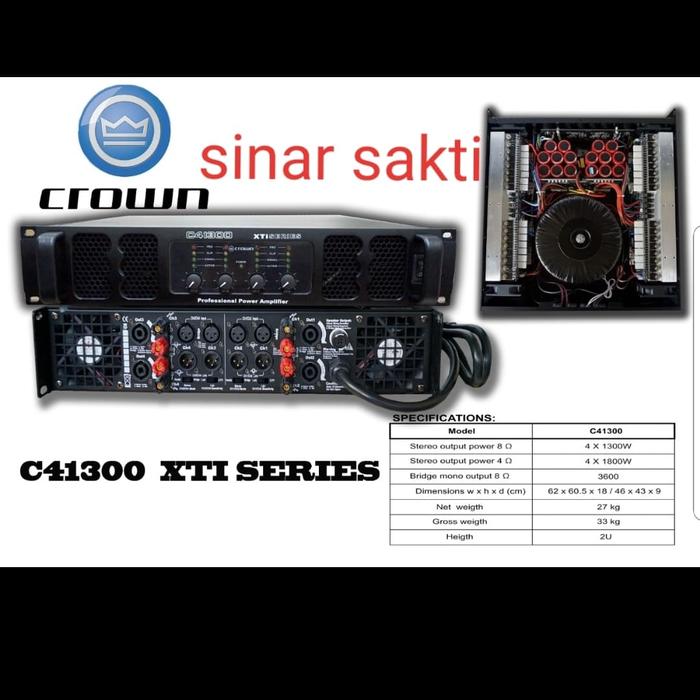 Jual Power Amplifier Crown C41300 Xti Series 4 Channel 4 X 1300 Watt Jakarta Barat Sinar Sakti Tokopedia Jual Power Amplifier Crown C41300 Xti Series 4 Channel 4 X 1300 Watt Jakarta Barat Sinar Sakti Tokopedia