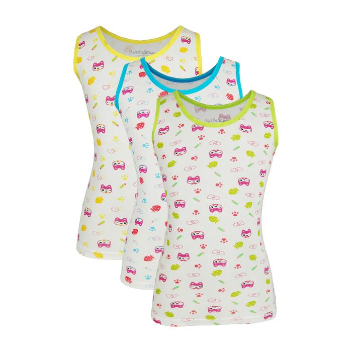 Gambar FN Girls Tencel Printed Tank Top 1 pcs NTKA 3110 - S, Biru dari Nathalie Kids undefined Tokopedia