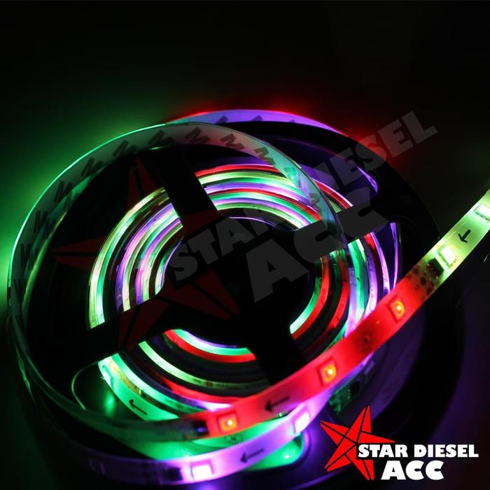 Gambar LED STRIP 5 METER 5050 MATA BESAR 24V RGB LANGSUNG JALAN dari Star Diesel undefined Tokopedia