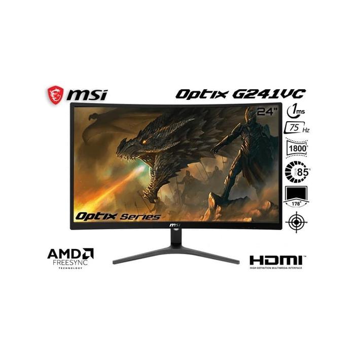 Jual Monitor Led Msi Gaming Optix G241vc 24 75hz 1ms Curved Full Hd Kota Medan Yp Computer Tokopedia