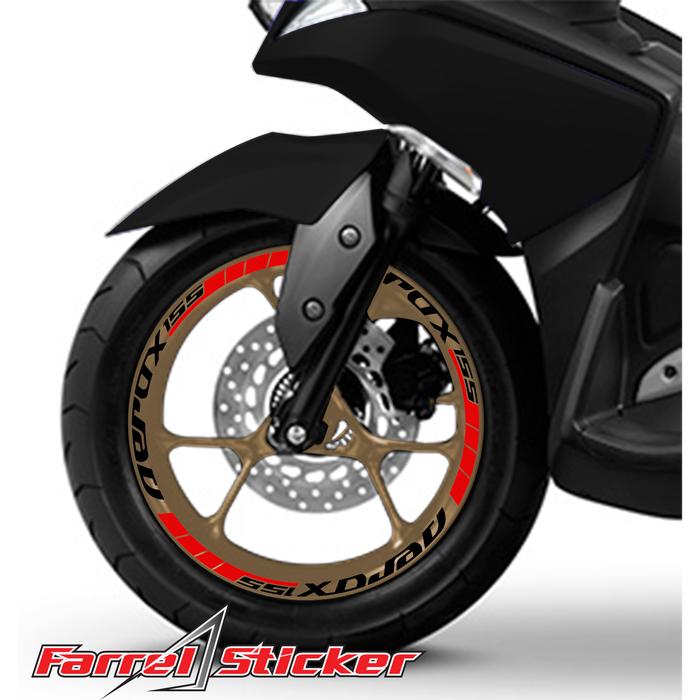 Gambar stiker velg sticker velk aerox gold - Merah dari Farrel Sticker undefined Tokopedia