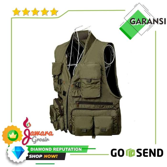 Gambar Deukio Rompi Pancing Fishing Vest Quick Dry Jacket XL - GDS09 dari Jawara Grosir undefined Tokopedia