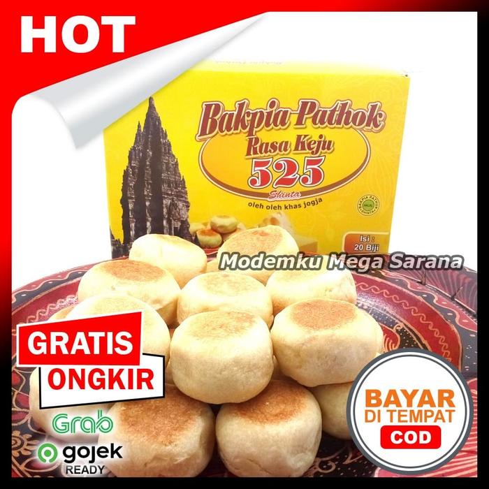 Gambar [20 biji] Bakpia Pathok 525 Asli Jogja - Kering - Keju dari Modemku Mega Sarana undefined Tokopedia