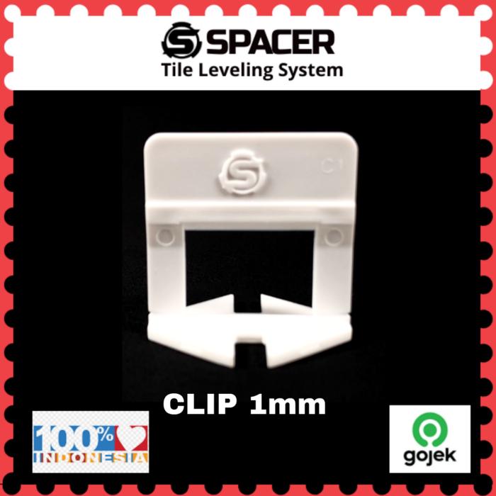 Gambar TILE LEVELING STARTER PACK 100 CLIP 100 WEDGE 1 TANG LANTAI - CLIP 1 MM dari Hanzco Perata Keramik undefined Tokopedia