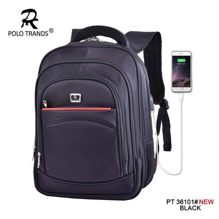 Gambar Polo Trands Tas Ransel Pria Expandable 36101 34L Bonus Rain Cover Tas Punggung Tas Ransel Laptop Kanvas ransel  kece - 36101New-Black dari Polo Trands undefined Tokopedia