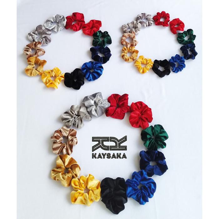 Gambar Scrunchie Velvet / karet ikat rambut beludru sued tidak merusak rambut - Hitam, S dari Kaysaka Indonesia undefined Tokopedia