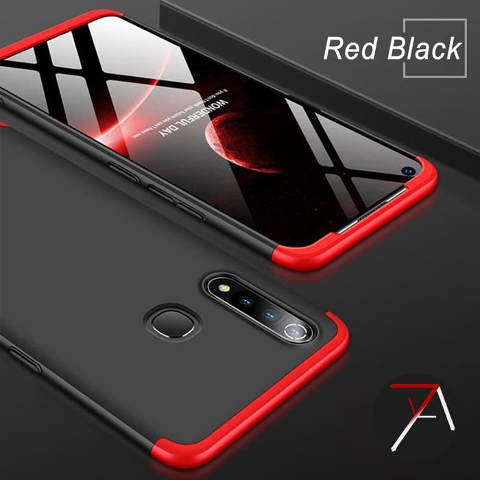 Gambar Vivo Y19 GKK Armor 360 Protective Slim Back Cover Matte Case Casing - Hitam-Merah, Vivo Y19 dari 17 Agustus Case undefined Tokopedia