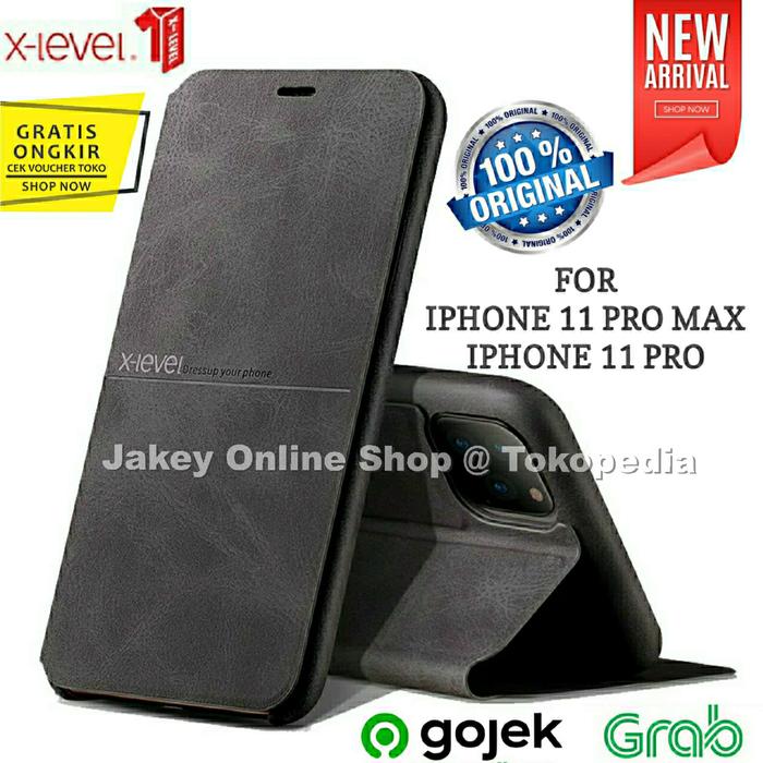 Jual X-LEVEL EXTREME iPhone 11 Pro Max 11 Pro Flip Leather case
