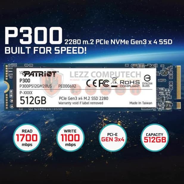 512 Gb P300p512gm28us Patriot P300 M2 2280 512gb Pcie Gen3