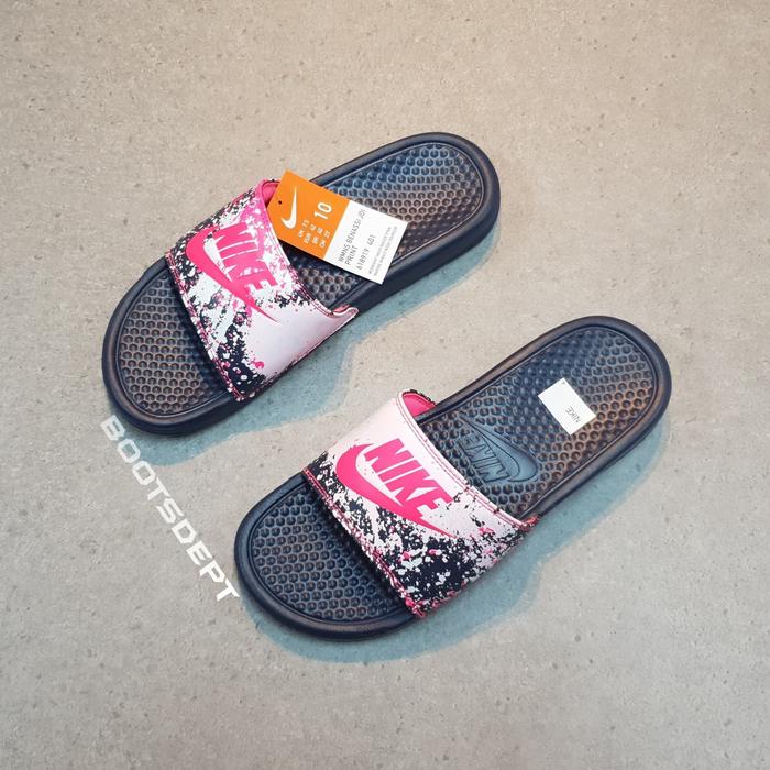 Sandal Nike Benassi JDI Print Ladies Navy/Pink