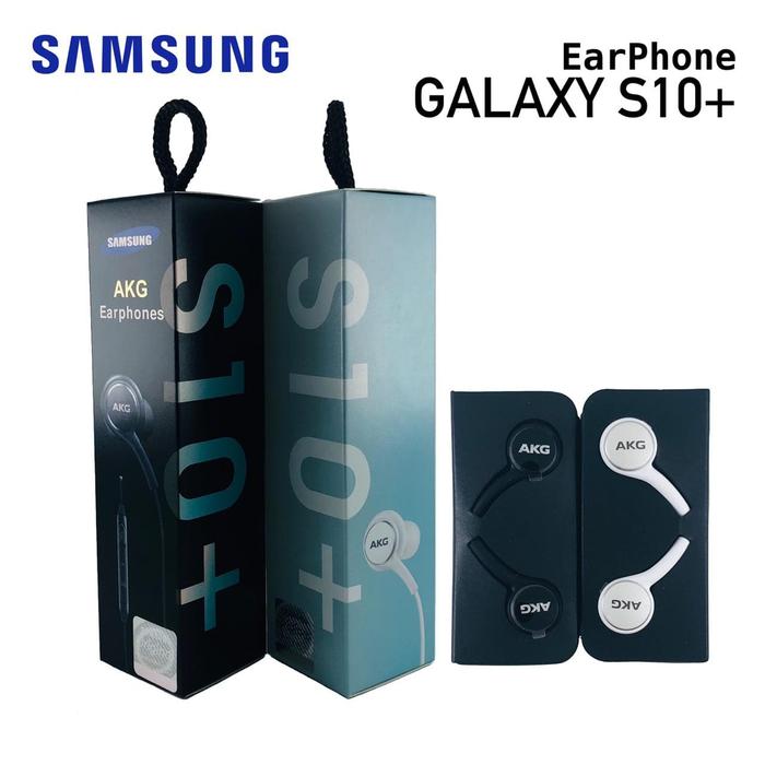 Gambar Handsfree Earphone Samsung AKG S10 S10+ S10 Plus Original 100% - Putih dari 168acc shop undefined Tokopedia