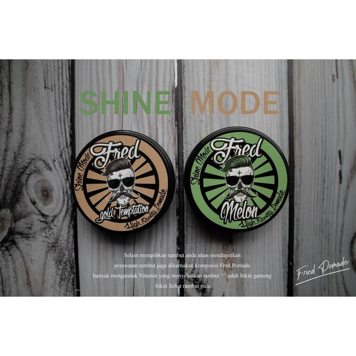 Gambar Pomade SHINE mode 100gr fred pomade oil based minyak rambut kelimis dari Fred Pomade Official undefined Tokopedia