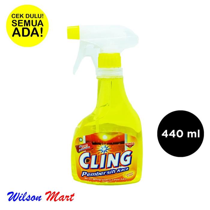 Gambar CLING PEMBERSIH KACA LEMON FRESH 440 ML BOTOL SPRAY dari Wilson Mart undefined Tokopedia