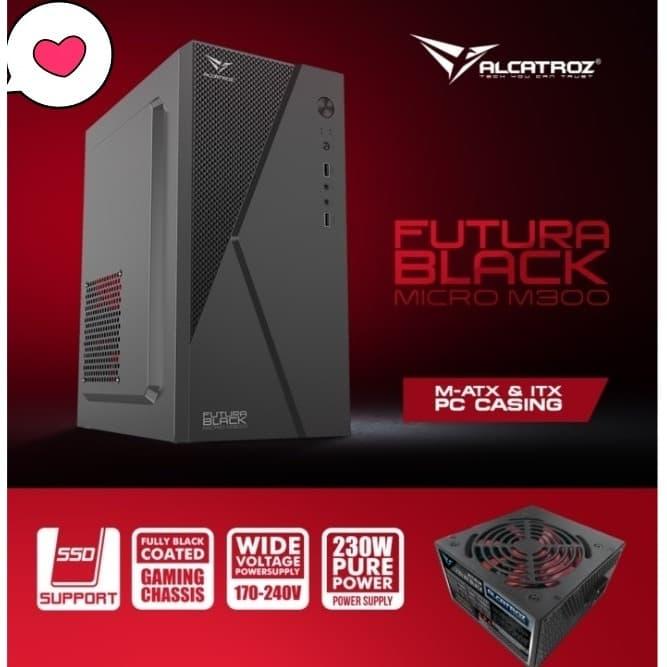 Gambar Casing AlCatroz Futura Black Micro M300 Casing Al Catroz dari PojokITcom Pusat IT Comp undefined Tokopedia
