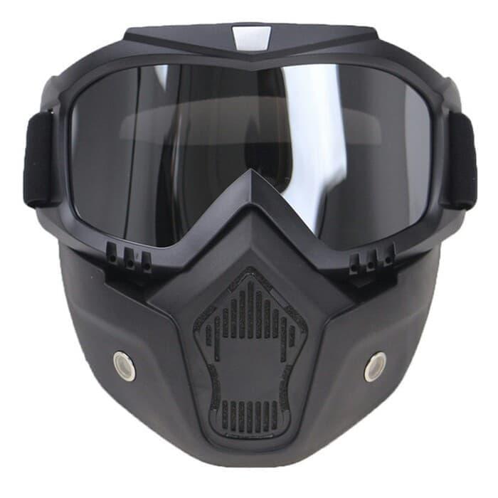Gambar Masker helm / kacamata helm goggle / goggles mask / helm bogo Promo dari safety indo tama undefined Tokopedia