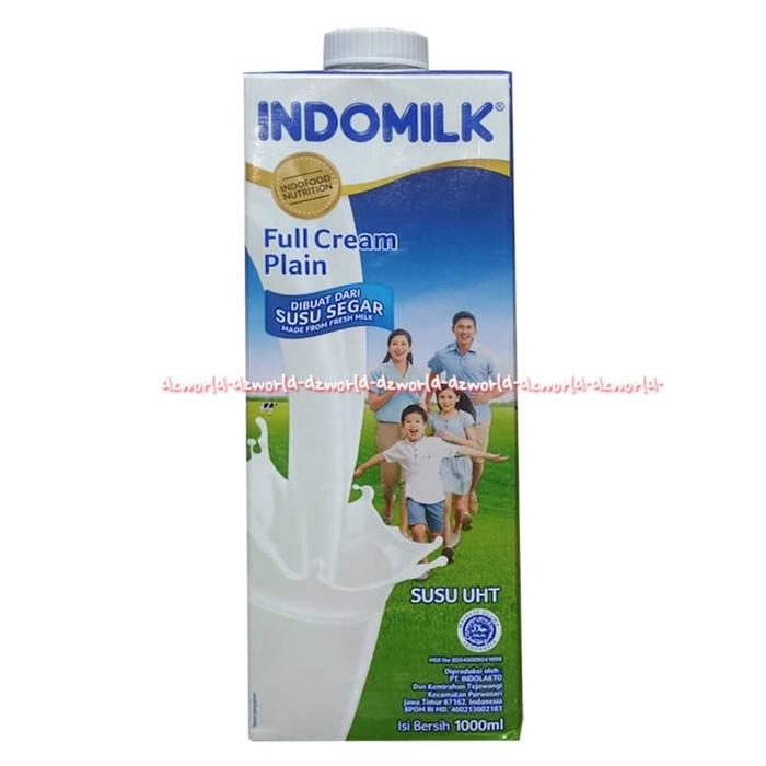 Gambar Indomilk Uht Full Cream Dibuat Dengan Susu Segar Susu Cair Segar 1L dari dzworld undefined Tokopedia