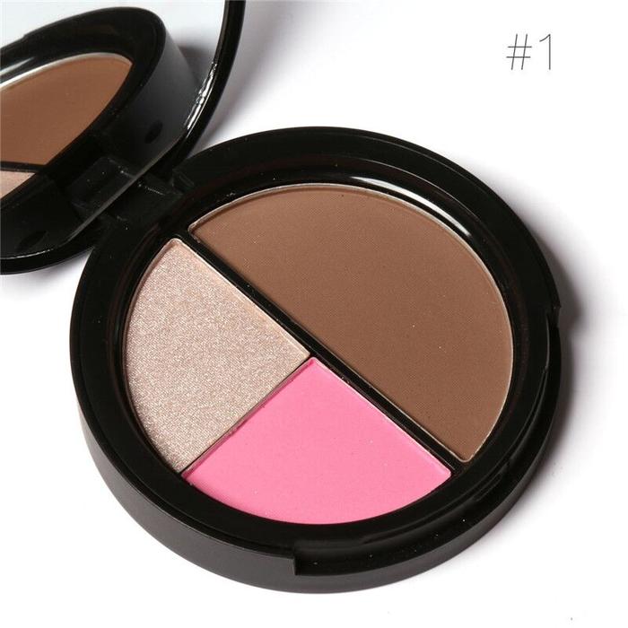 Gambar Official Distributor - Focallure Trio Blush Highlight Contour FA20 - Pink dari Cosmetici undefined Tokopedia