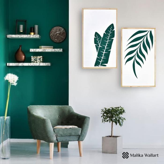 Gambar Hiasan Dinding Rumah Series Tropical Hijau Laser Cut by Malika Wallart dari malikawallart undefined Tokopedia