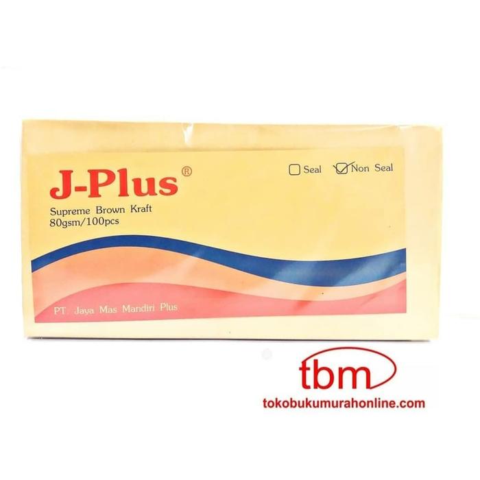 Gambar AMPLOP A J-PLUS NON SEAL 80GSM 100 LEMBAR / AMPLOP NON PEREKAT dari TBMODHI undefined Tokopedia