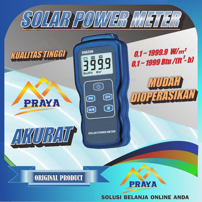 Gambar Solar Power Meter Radiation Tester Tes Energi Matahari Sun Sunlight dari Praya X undefined Tokopedia