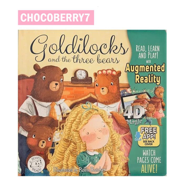 Gambar Hippo Magic Books Buku AR Augmented Reality - Goldilocks dari OJ Home undefined Tokopedia