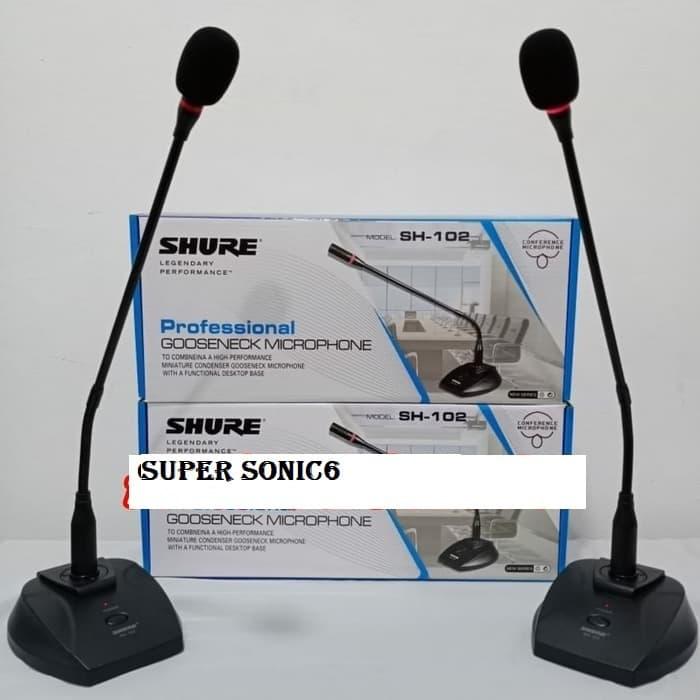 Gambar Mic Meja Shure SH 102 Conference Microphone dari Grand Audio undefined Tokopedia