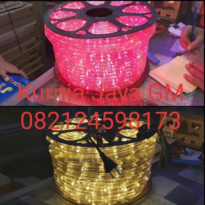 Gambar Lampu Selang LED Bulat 2 jalur 100meter /Selang LED Rope Light 100 Mtr - Biru dari Kurnia Jaya GM undefined Tokopedia