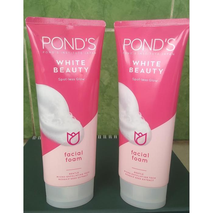 white beauty facial foam