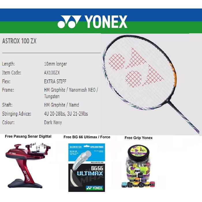 Gambar RAKET BADMINTON YONEX ASTROX 100 ZX ORIGINAL dari PROCHAMPION undefined Tokopedia