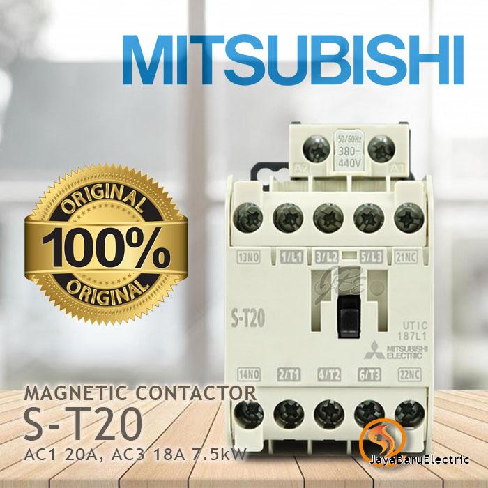Gambar Kontaktor / Contactor Mitsubishi S-T20 ST20 110V 220V 380V AC Coil - 380V dari Sinar Jaya Baru_NEW undefined Tokopedia