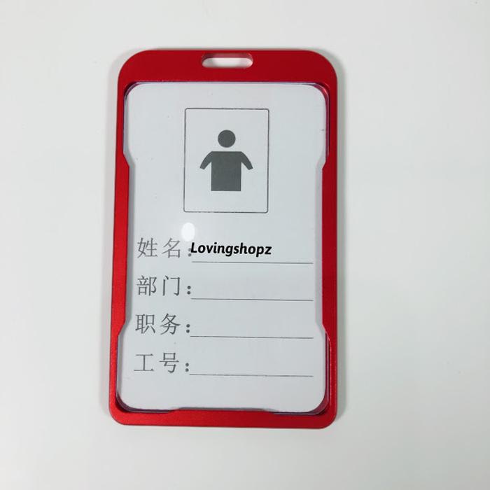 Gambar Id Card Aluminium Warna Warni yang menarik Metal - Merah dari Lovingshopz undefined Tokopedia
