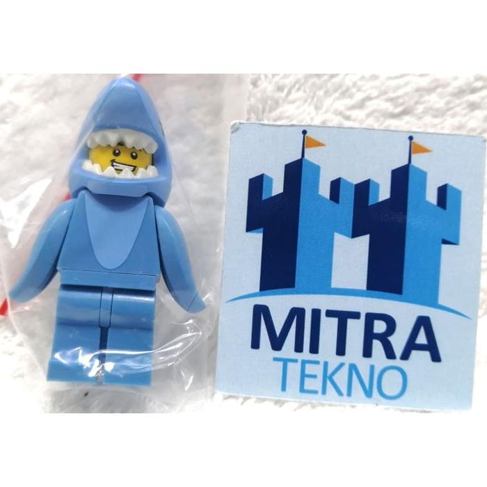Gambar LEGO MINIFIGURES 71011 - Series 15 - Shark Suit Guy - MOVED TO ZIPLOCK dari Mitra Tekno undefined Tokopedia