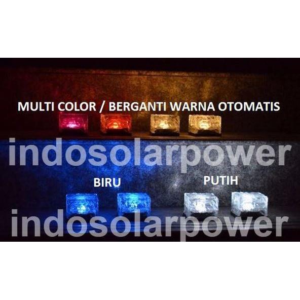 Gambar Lampu tanam taman Paving Block 1 LED SOLAR POWER tenaga surya matahari - Multi color dari Indosolarpower undefined Tokopedia