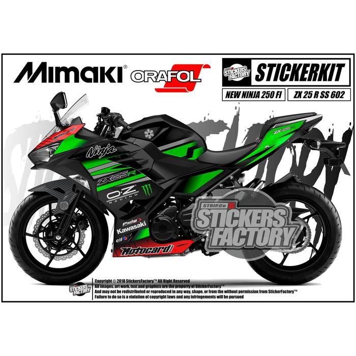 Decal kawasaki ninja 250 shop fi