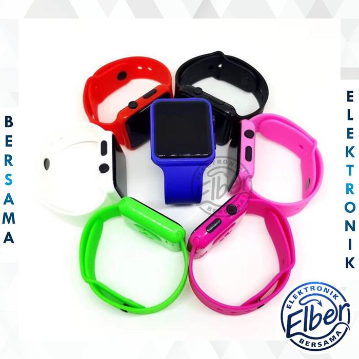 Gambar J138 JAM TANGAN DIGITAL LED DISPLAY WATCH ELEKTRONIK DIGITAL IMPORT - Kuning dari shop elber undefined Tokopedia