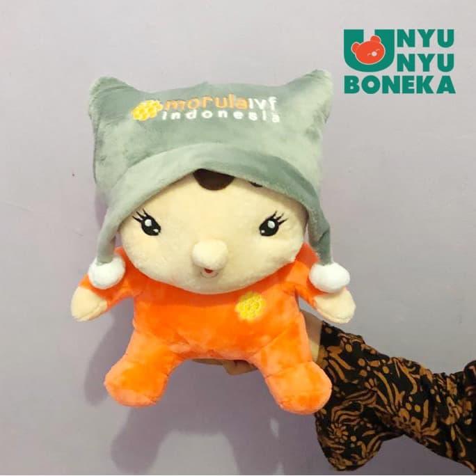 Gambar Boneka custome karakter maskot perusahaan dengan label dari unyu-unyu boneka undefined Tokopedia